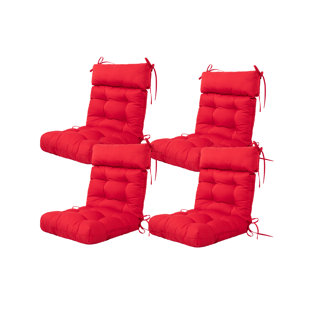 Red outdoor discount chair cushions clearance